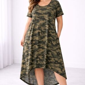 LuLaRoe Camouflage High-Low Dress